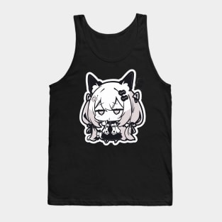 Adorable Kawaii Illustrated Chibi Anime Fox Girl Japanese Tank Top